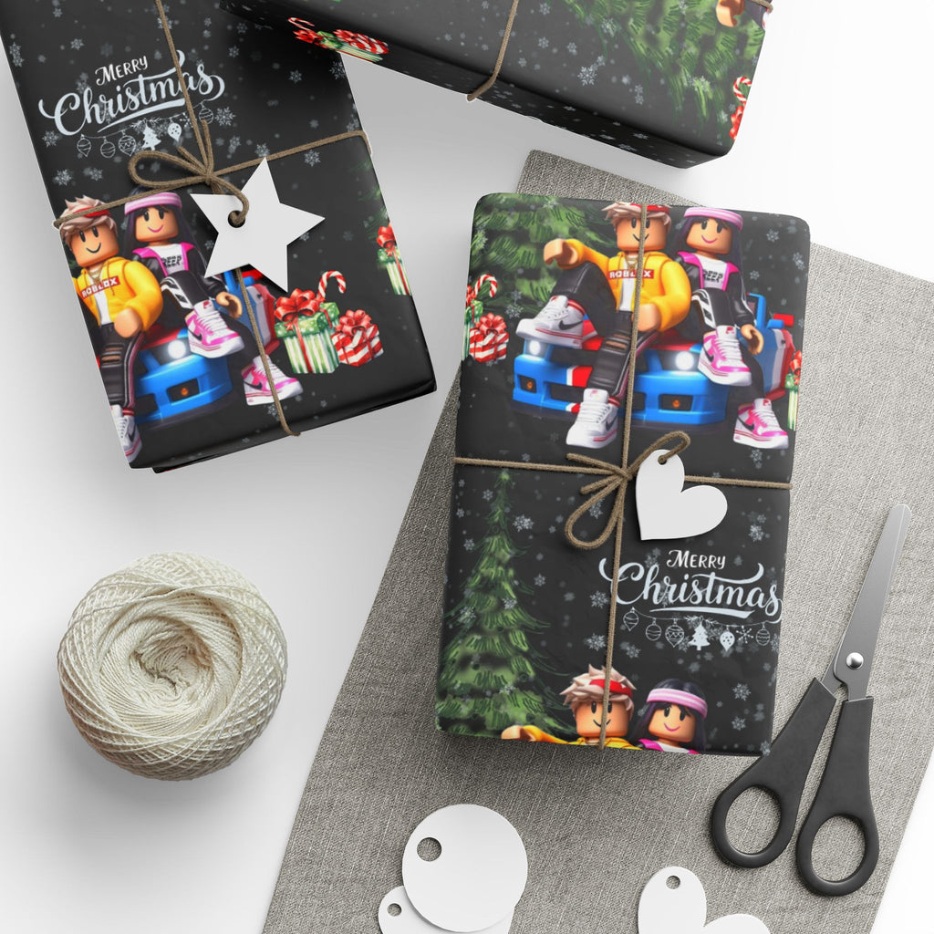 Festive Wrapping Paper, Holiday Gift Wrap, Christmas Wrap, Handmade Wrapping Paper, Unique Gift Wrap, Seasonal Wrap