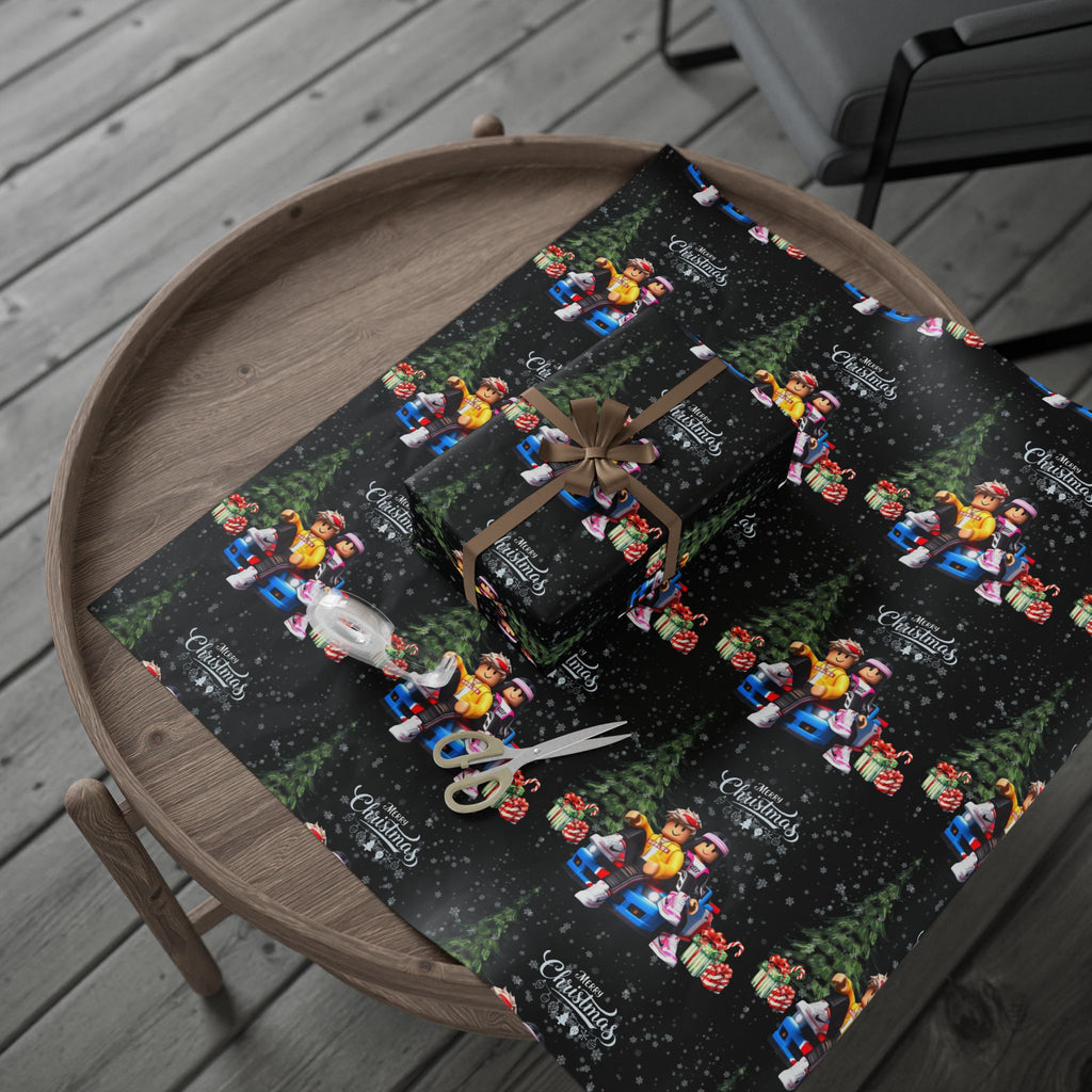 Festive Wrapping Paper, Holiday Gift Wrap, Christmas Wrap, Handmade Wrapping Paper, Unique Gift Wrap, Seasonal Wrap