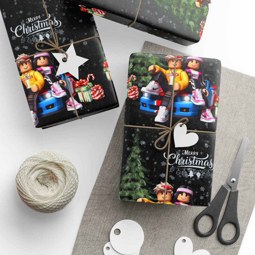 Festive Wrapping Paper, Holiday Gift Wrap, Christmas Wrap, Handmade Wrapping Paper, Unique Gift Wrap, Seasonal Wrap